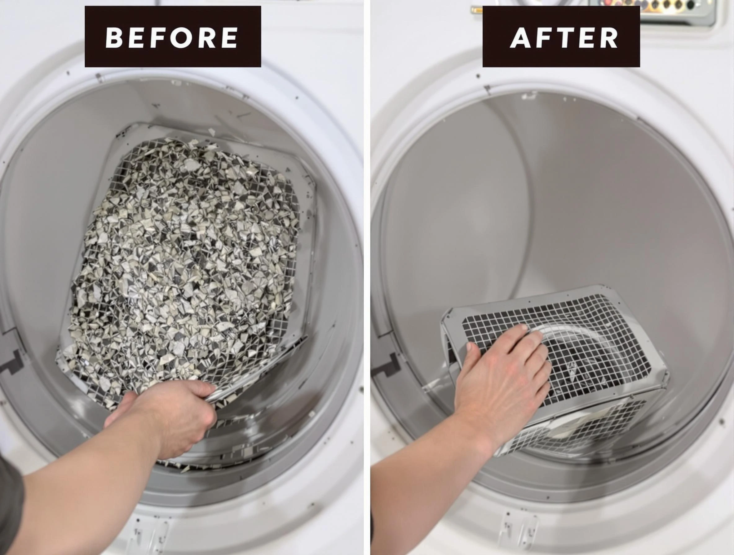 Professional lint trap cleaning by O'Hara Dryer Vent Cleaning in O'Hara