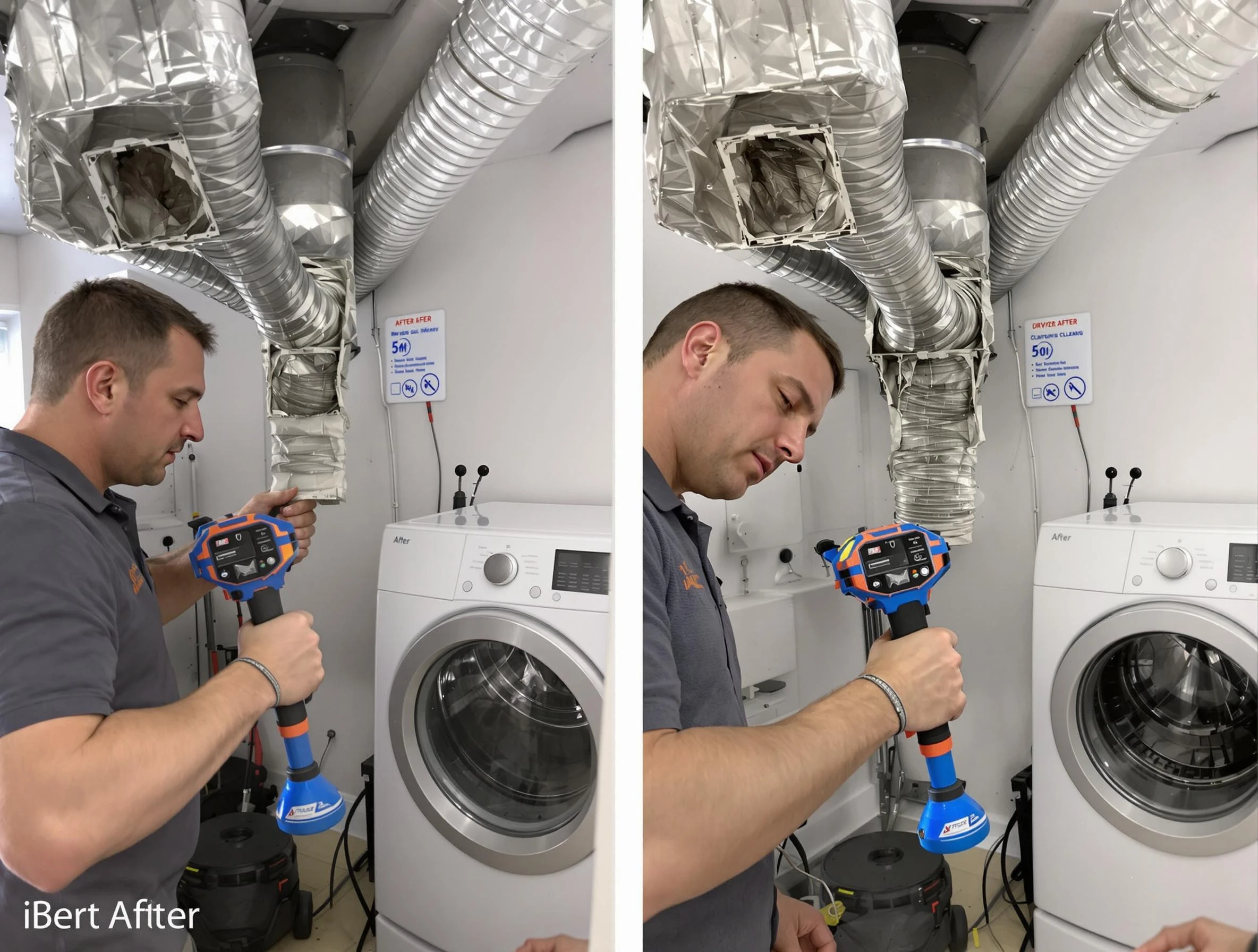 Professional clogged vent cleaning by O'Hara Dryer Vent Cleaning in O'Hara