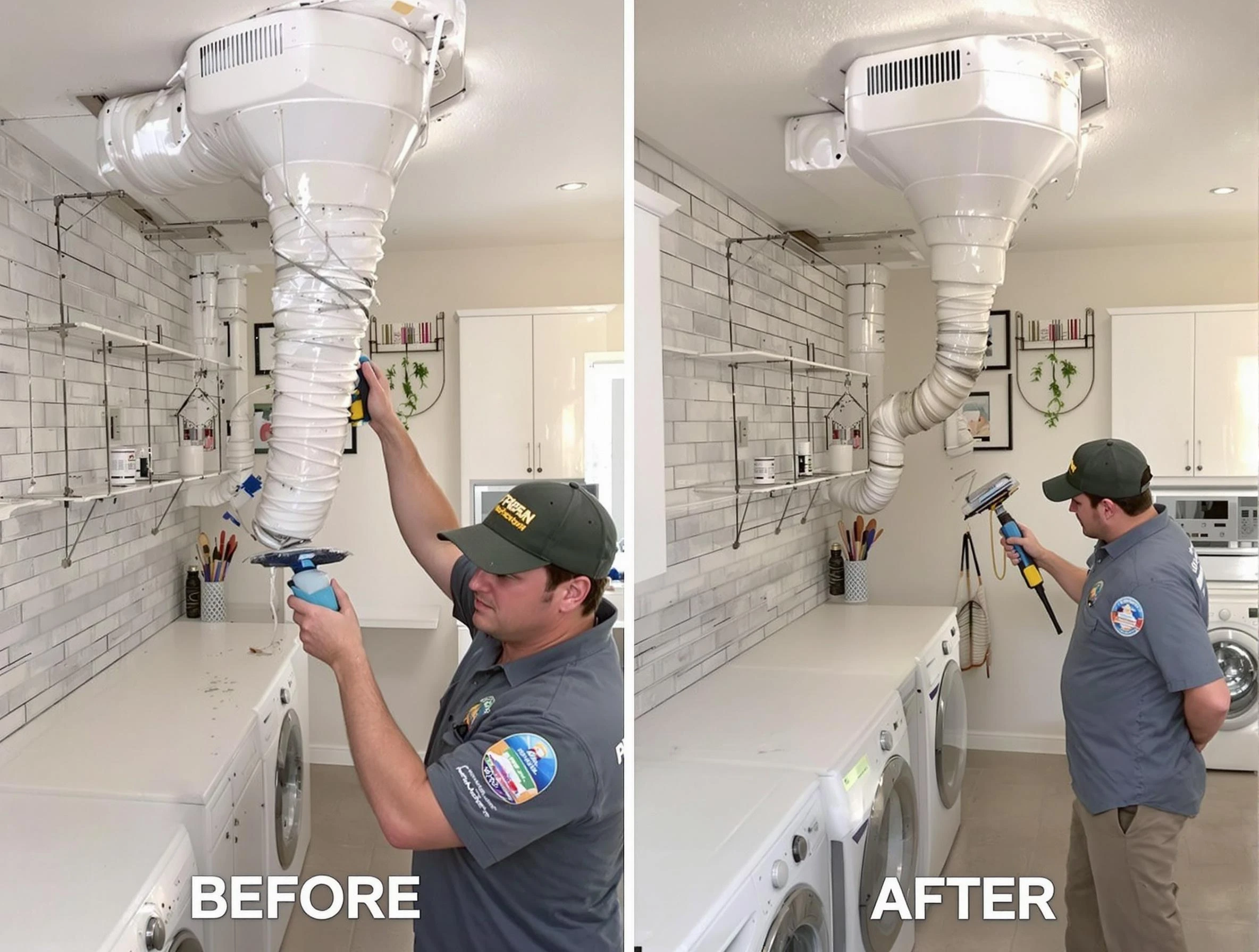 Professional dryer exhaust vent cleaning by O'Hara Dryer Vent Cleaning in O'Hara